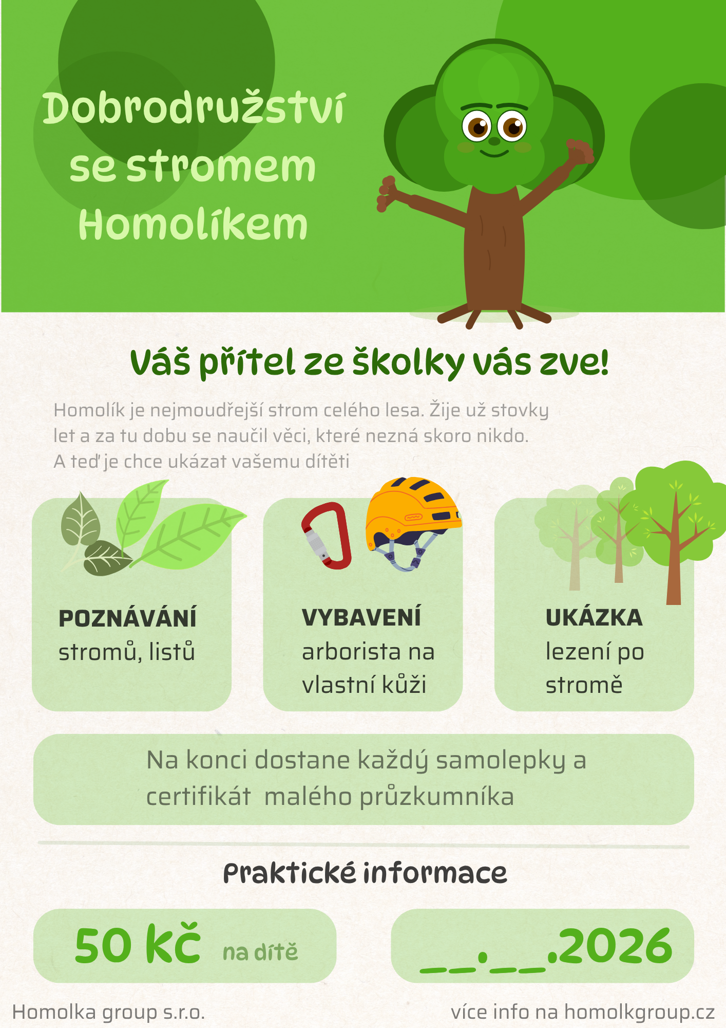 A4 ŠKOLKY - INFORMAČNÍ LETÁK